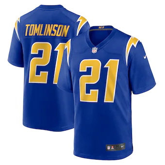 mens nike ladainian tomlinson royal los angeles chargers re